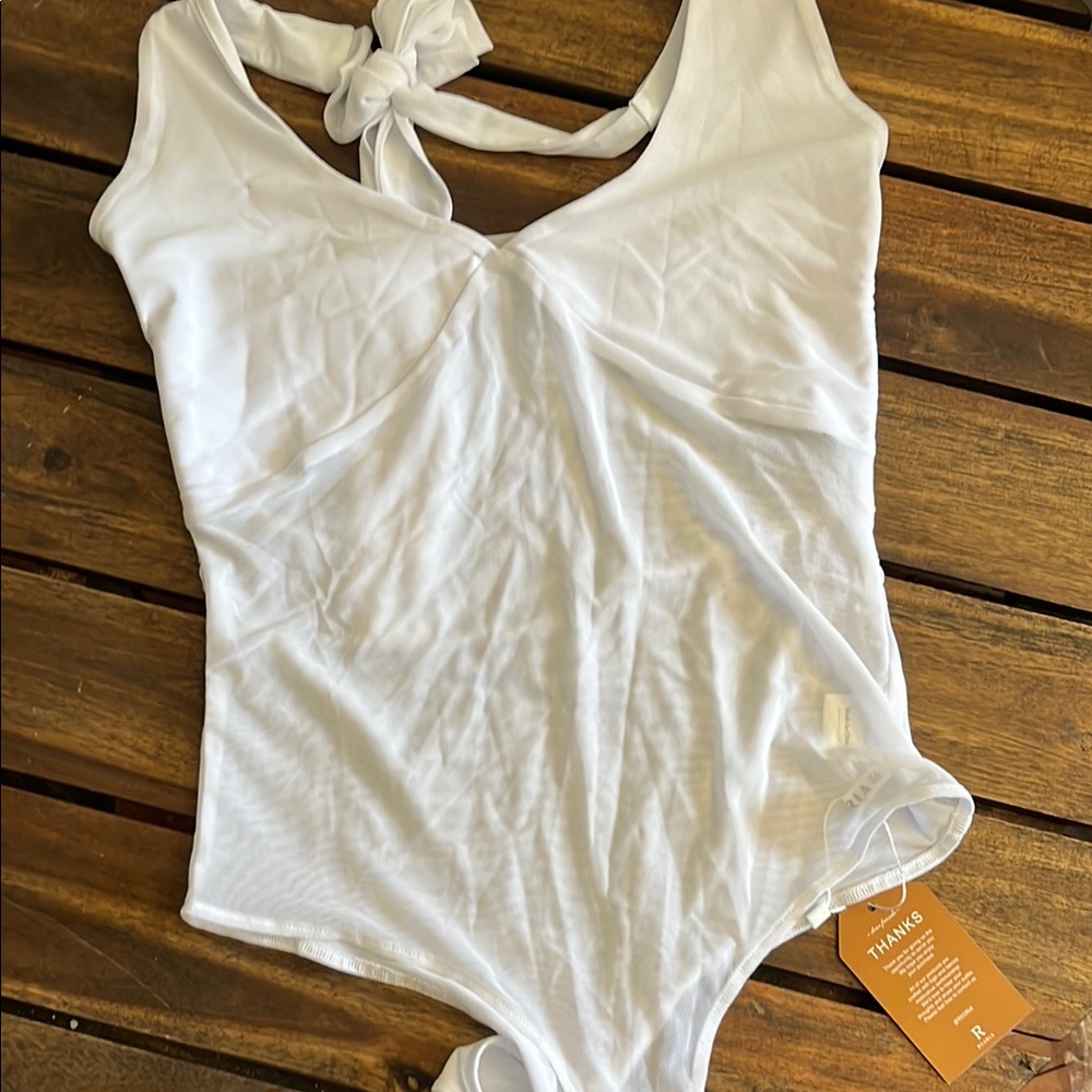 ReoRia White Mesh Style Bodysuit